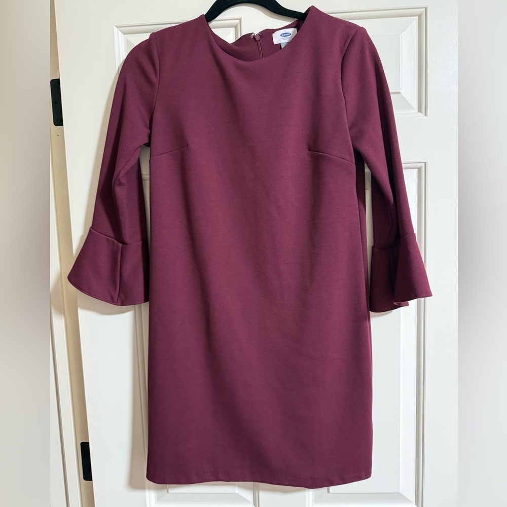 Old Navy Long Sleeve Burgundy Dress